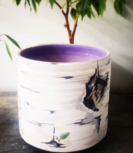 Ayla Birch planter