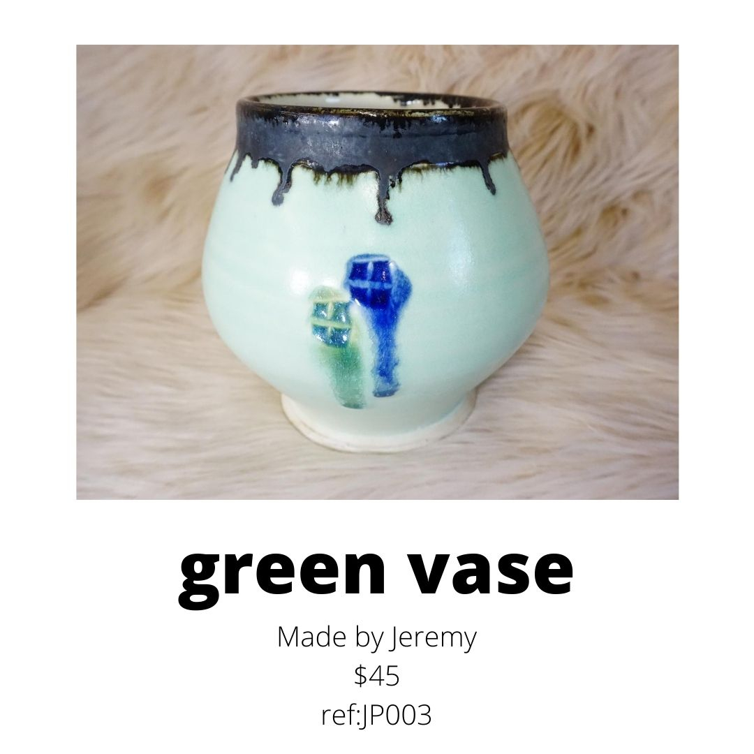 Jeremy green vase for sale