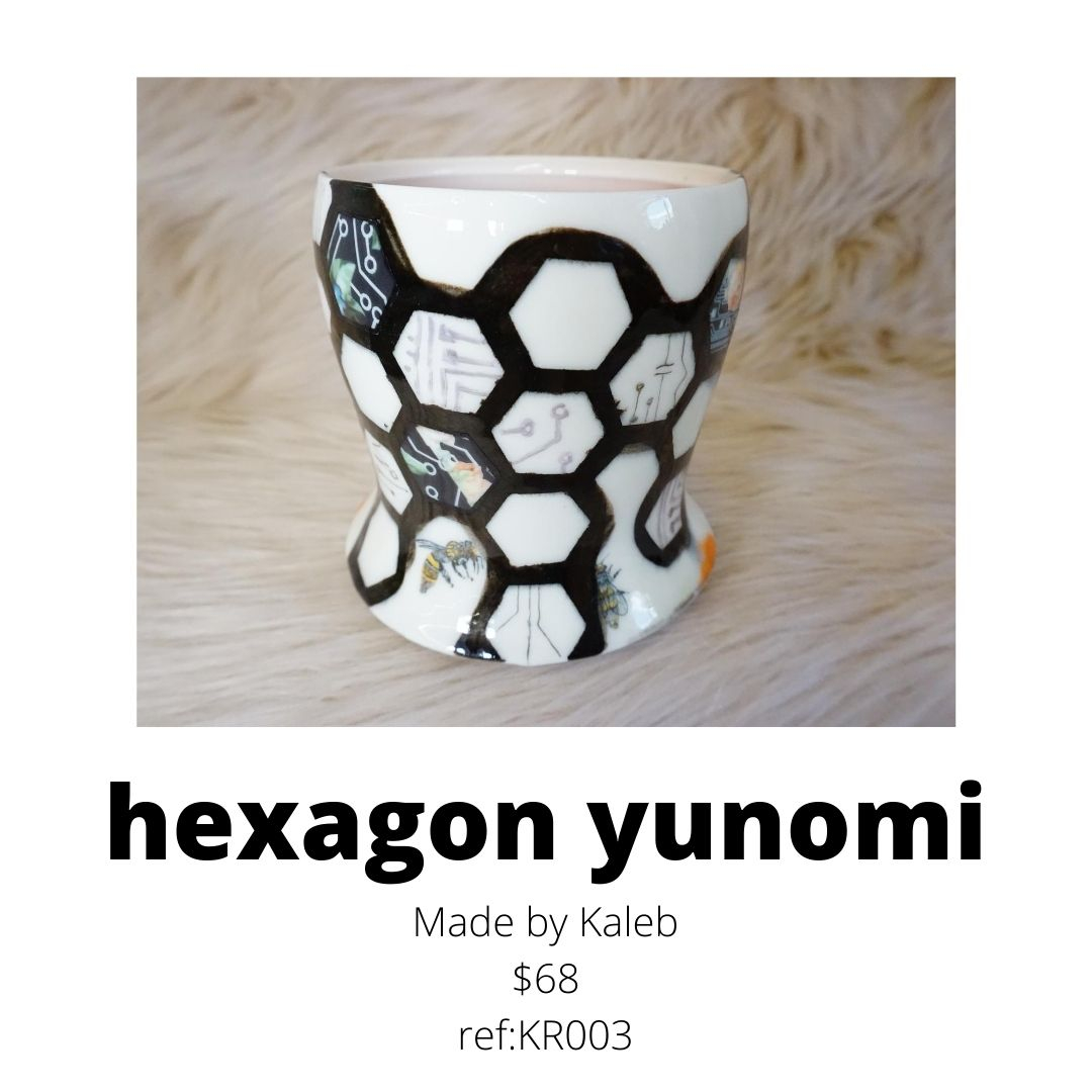 hexagon yunomi by Kaleb
